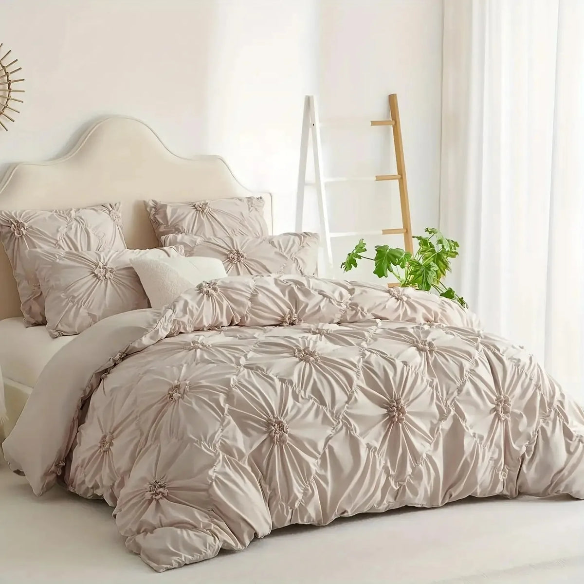 NONECN Bohemian Quilt Cover Set 3 Piece Duvet Cover and Pillowcases