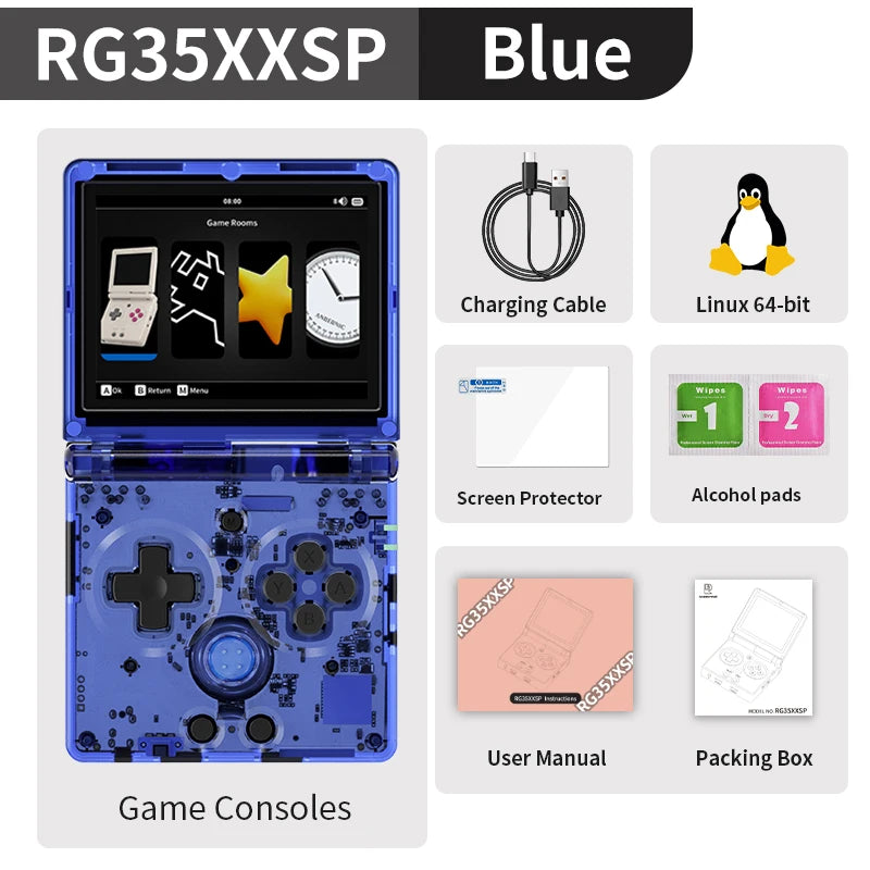 Anbernic RG35XXSP Flip Retro Handheld Console With WiFi Bluetooth HDMI TV Out