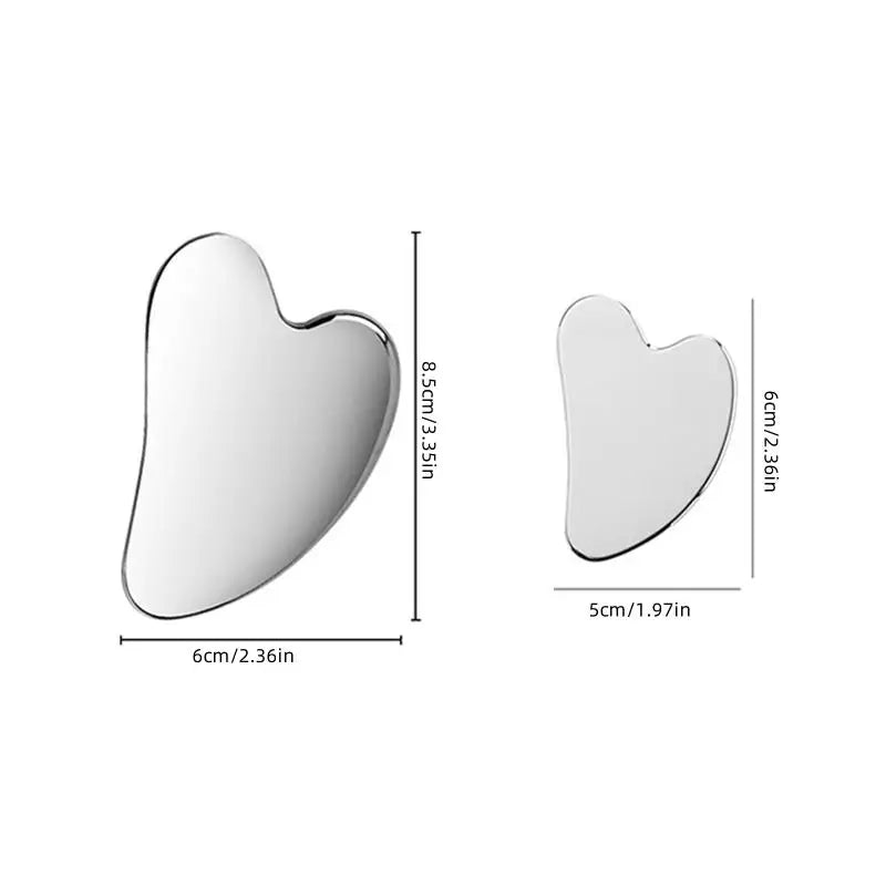 1Pcs Stainless Steel Gua Sha Scraper Massager For Face Neck Body Guasha Massage Tool Facial Skin Care Guasha Board Massager