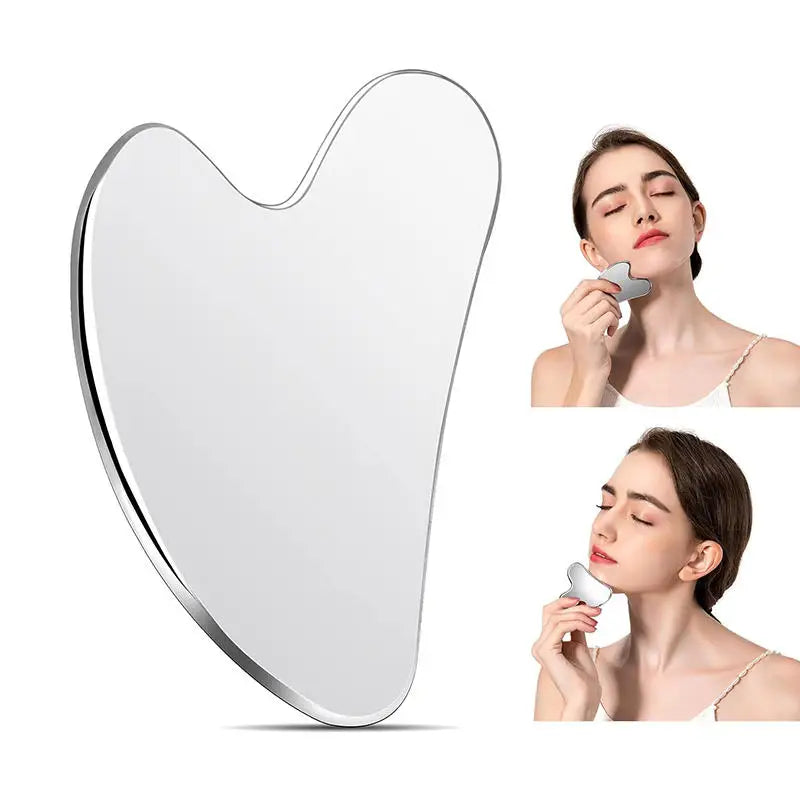 1Pcs Stainless Steel Gua Sha Scraper Massager For Face Neck Body Guasha Massage Tool Facial Skin Care Guasha Board Massager