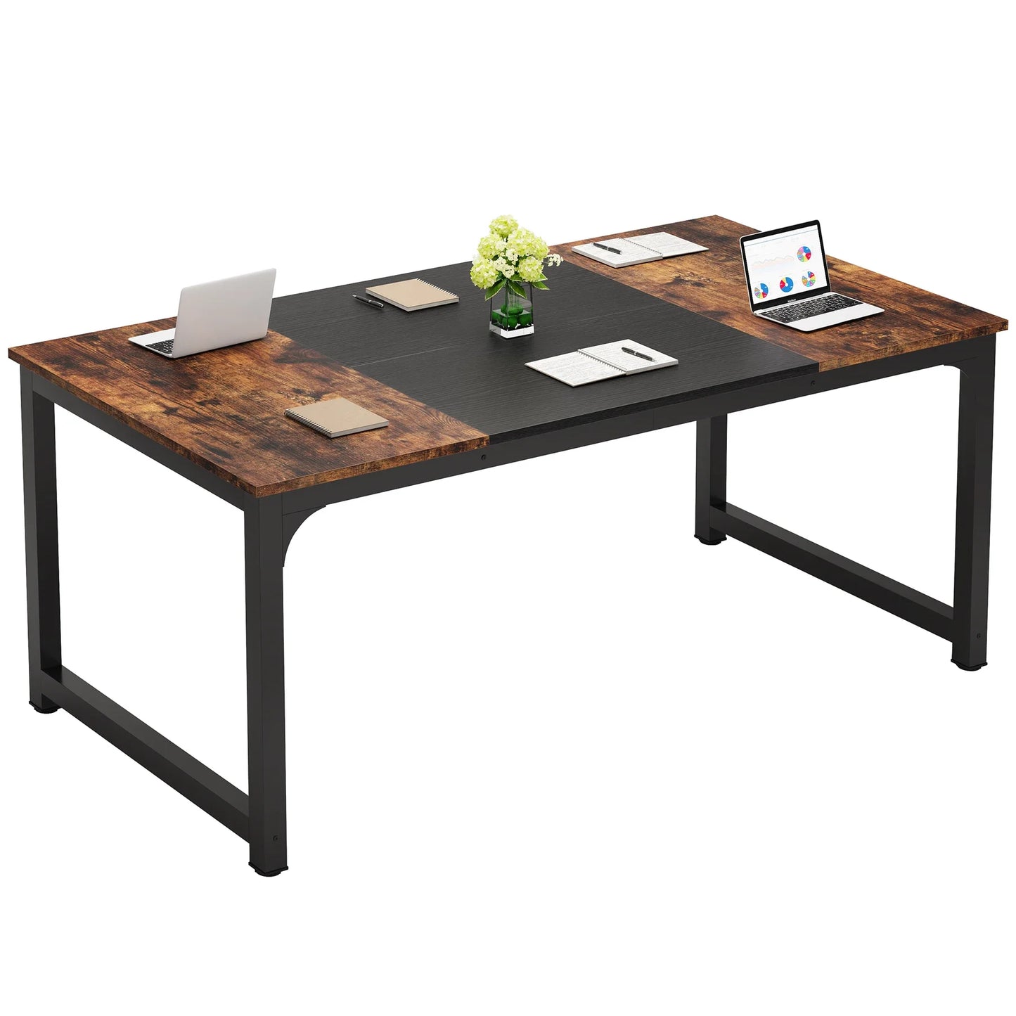 Tribesigns Modern Computer Desk Large Office Desk Workstation For Home Office