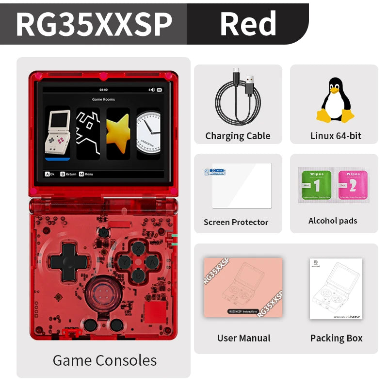 Anbernic RG35XXSP Flip Retro Handheld Console With WiFi Bluetooth HDMI TV Out