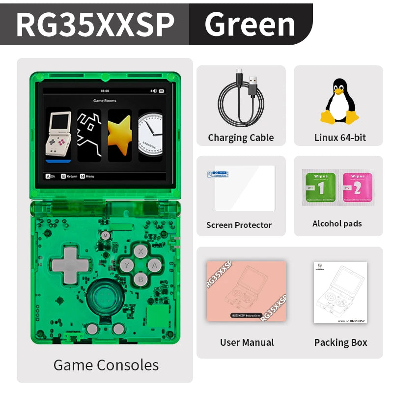 Anbernic RG35XXSP Flip Retro Handheld Console With WiFi Bluetooth HDMI TV Out