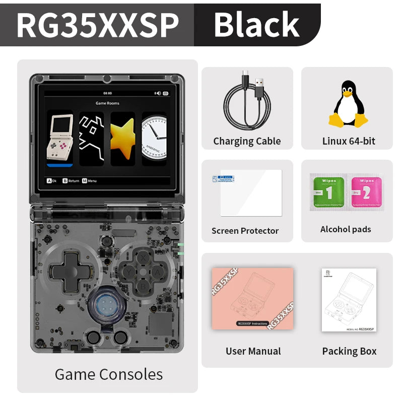 Anbernic RG35XXSP Flip Retro Handheld Console With WiFi Bluetooth HDMI TV Out