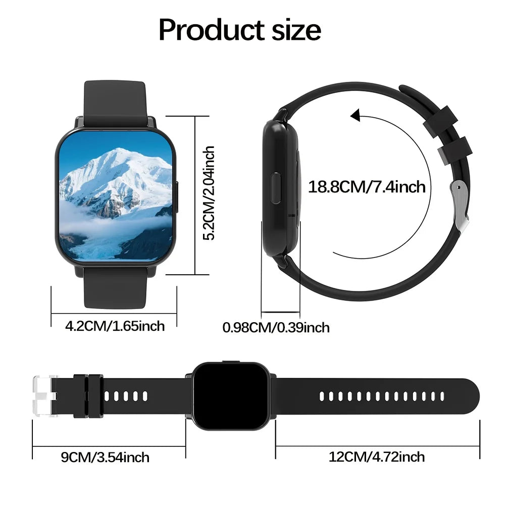 Odelettevcy Smart Watch For Men And Women Multi Function Tracker
