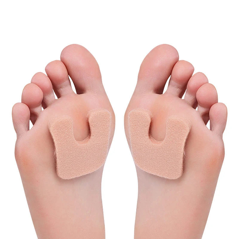 Pexmen 2/4Pcs Waterproof Toe Cushions U-Shaped Gel Callus Pads from Rubbing Reusable Foot Corn Sticker Calluses Protector