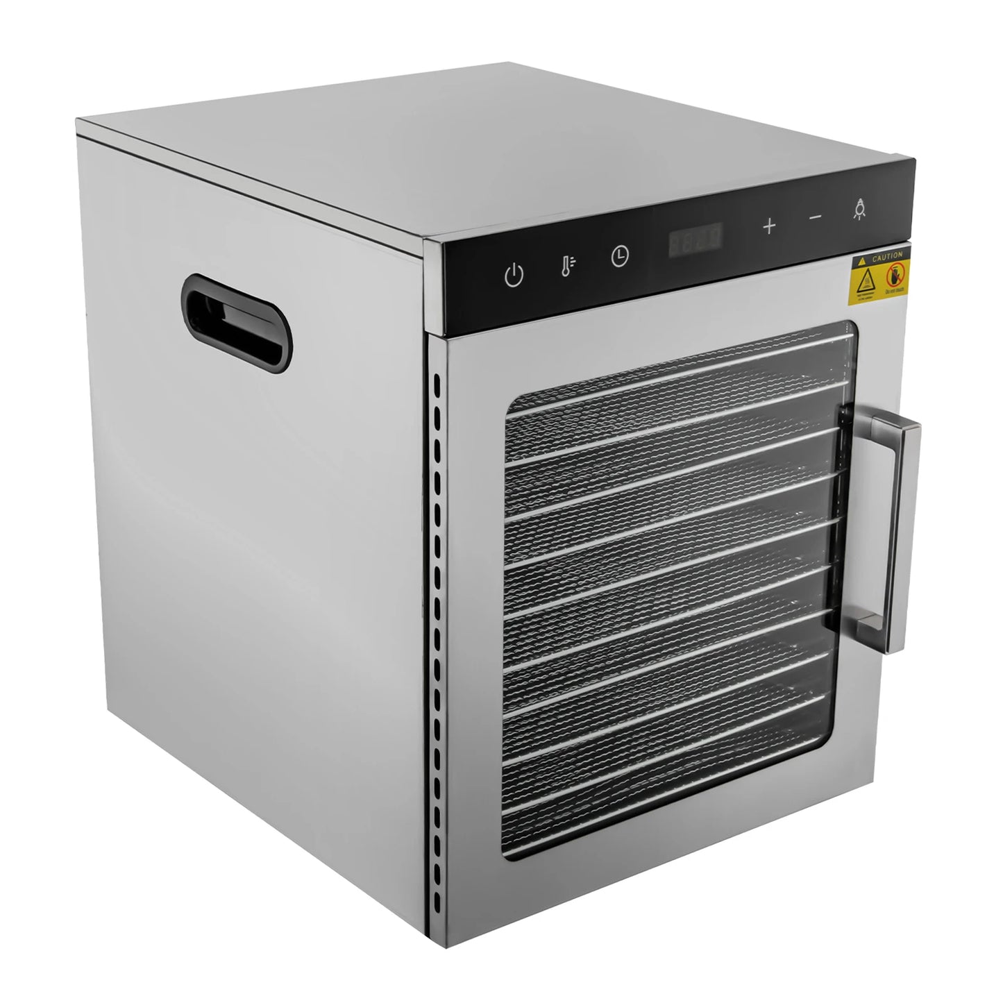 800W Electric Food Dryer Machine with Digital Temperature 10/12 Stainless Steel Trays Dehydrator for Jerky Veggies Fruits