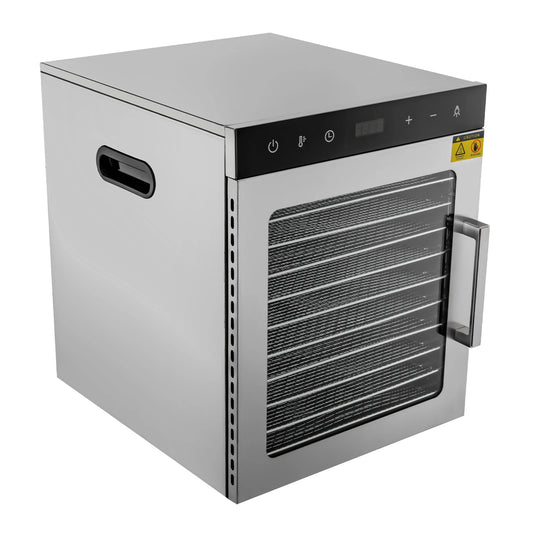 800W Electric Food Dryer Machine with Digital Temperature 10/12 Stainless Steel Trays Dehydrator for Jerky Veggies Fruits