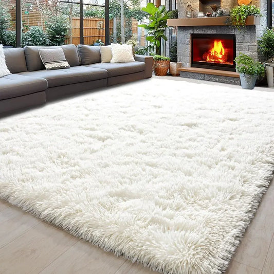 Area Rugs for Living Room, Ultra Soft Fluffy Large Shaggy Rug Carpet for Bedroom, NonSlip Fuzzy Plush Rugs for Nursery Boys Girl