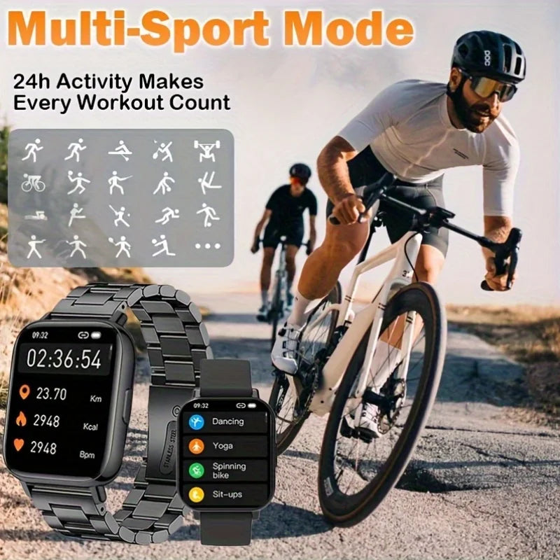 Odelettevcy Smart Watch For Men And Women Multi Function Tracker