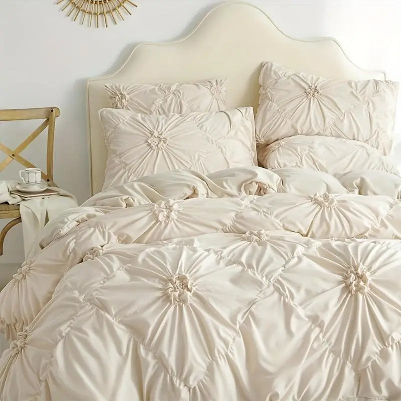 NONECN Bohemian Quilt Cover Set 3 Piece Duvet Cover and Pillowcases