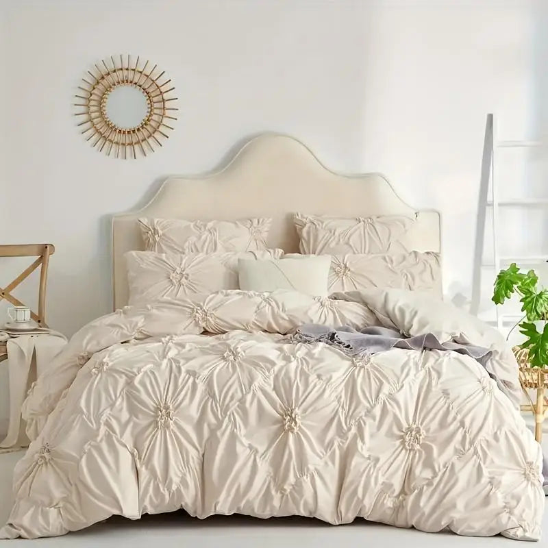 NONECN Bohemian Quilt Cover Set 3 Piece Duvet Cover and Pillowcases