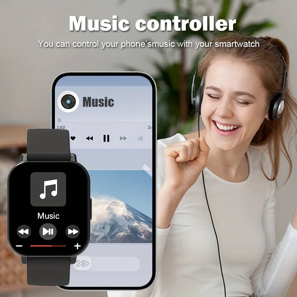 Odelettevcy Smart Watch For Men And Women Multi Function Tracker