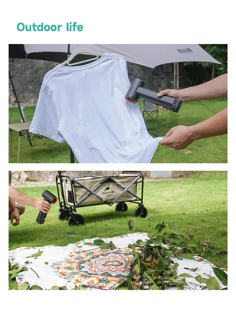 KiCA JetFan Max 785W Handheld Fan Turbo Wind Speed Over 85000RPM&900g, 6x4000mAh Aluminum alloy material Up to 5.5 hours