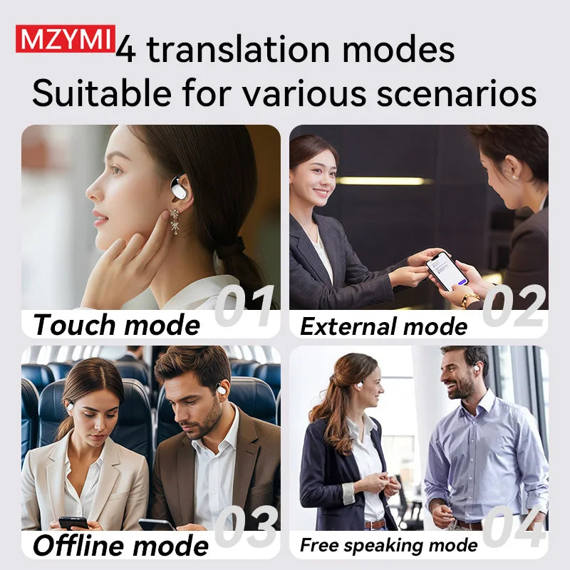 INMAS Q39 AI Translation Wireless Earphones Bluetooth TWS Headset