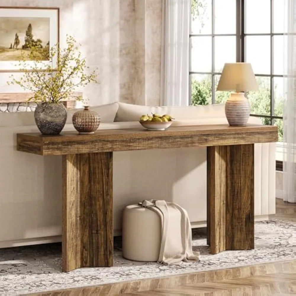 Farmhouse Console Table And Sofa Table For Entryway Living Room