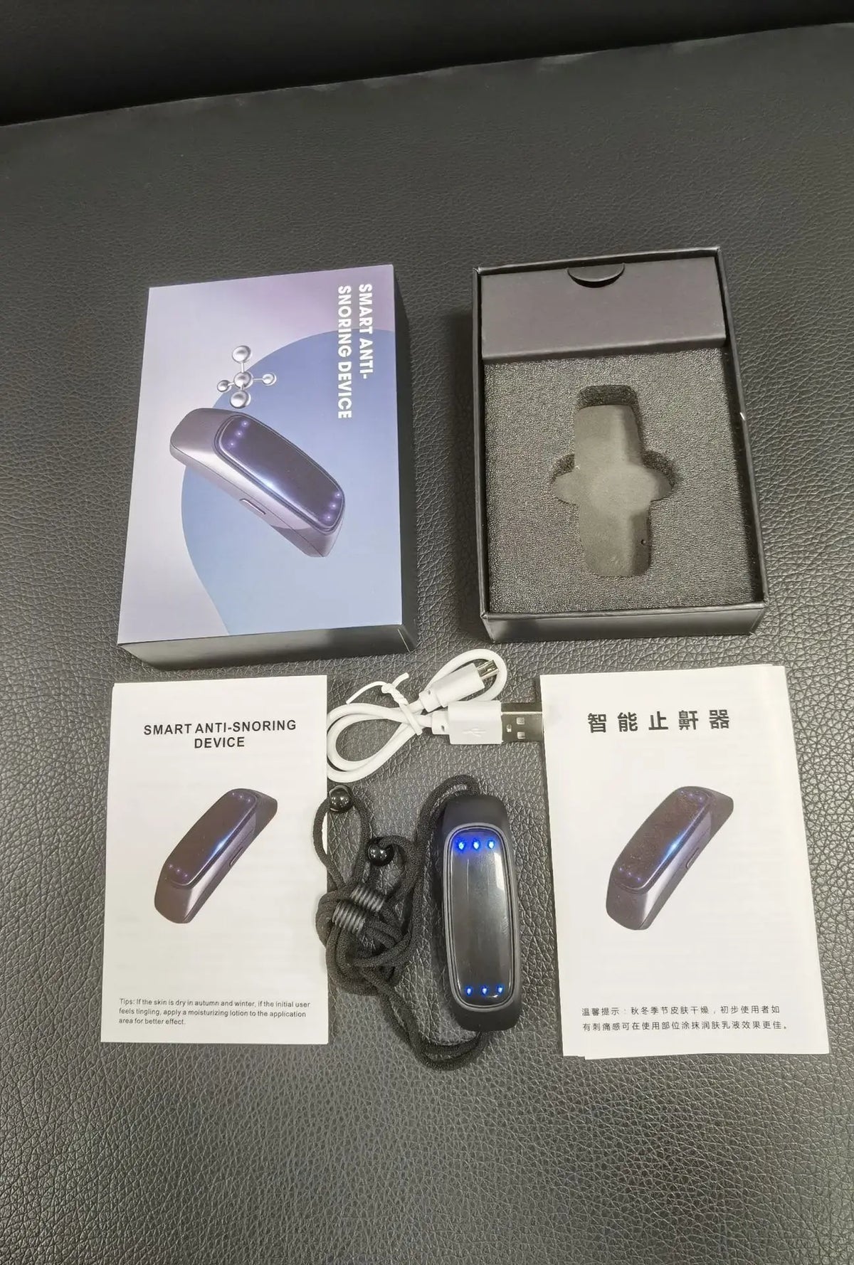 Smart Anti Snoring Device Home Adult Hanging Ear Pulse Stop Snore Sleep Aid Portable Noise Reduction Muscle Stimulator