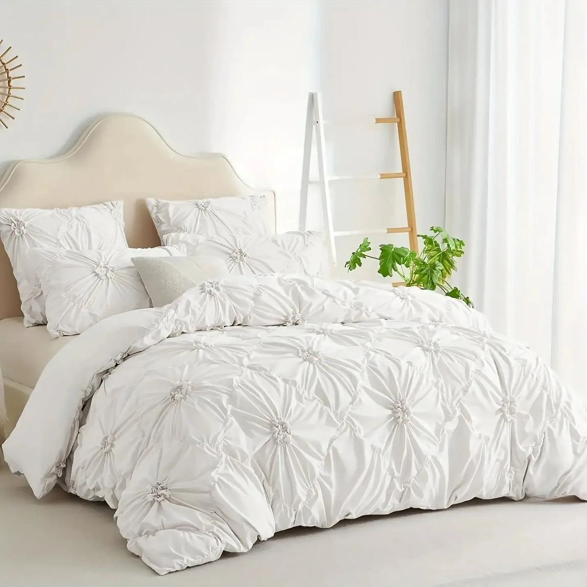 NONECN Bohemian Quilt Cover Set 3 Piece Duvet Cover and Pillowcases
