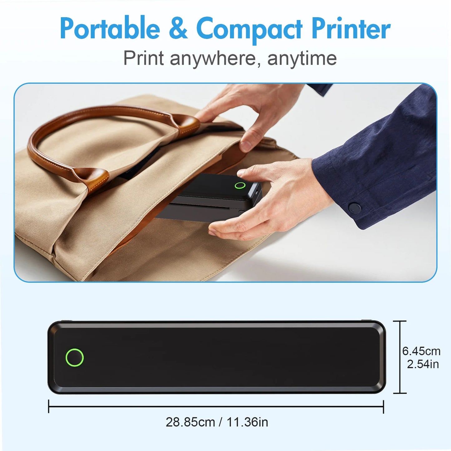TakeYou Portable Wireless Inkless Thermal Printer For Travel And Office