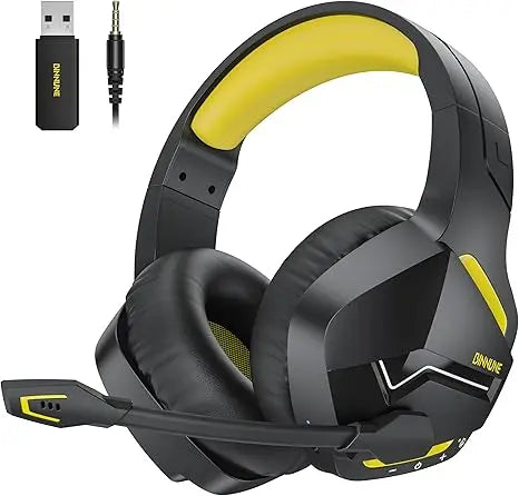 BINNUNE BW01 Wireless Gaming Headset With Mic For PC PS4 PS5