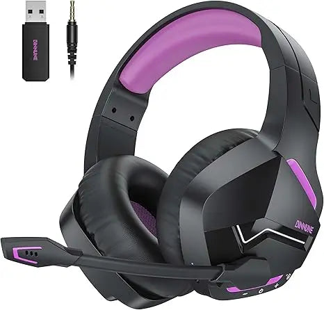 BINNUNE BW01 Wireless Gaming Headset With Mic For PC PS4 PS5