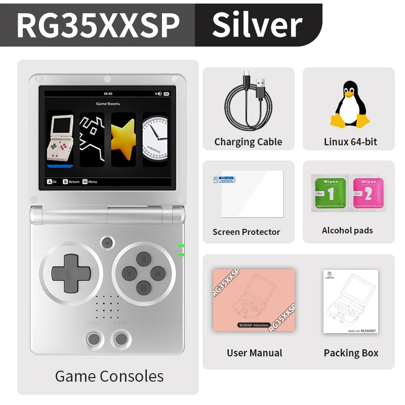 Anbernic RG35XXSP Flip Retro Handheld Console With WiFi Bluetooth HDMI TV Out