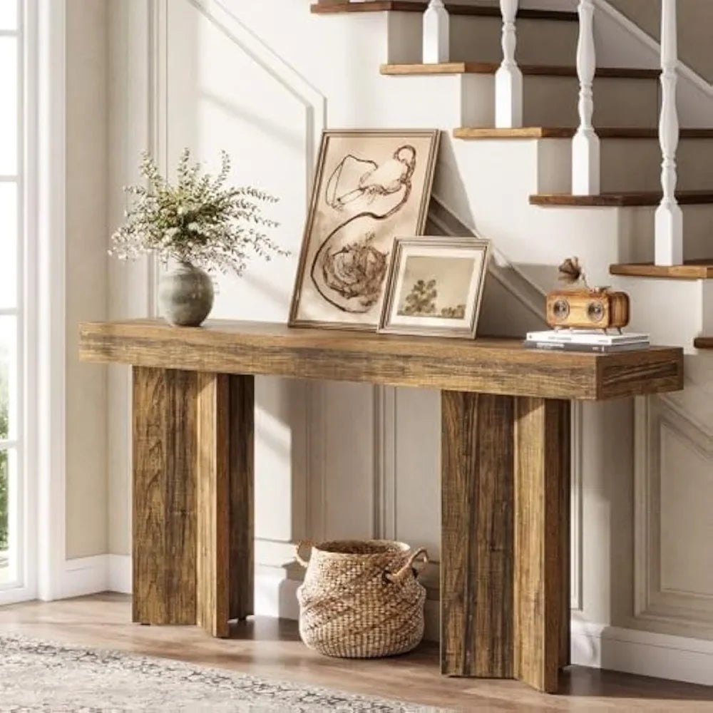 Farmhouse Console Table And Sofa Table For Entryway Living Room