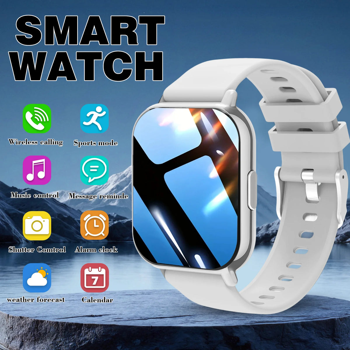 Odelettevcy Smart Watch For Men And Women Multi Function Tracker