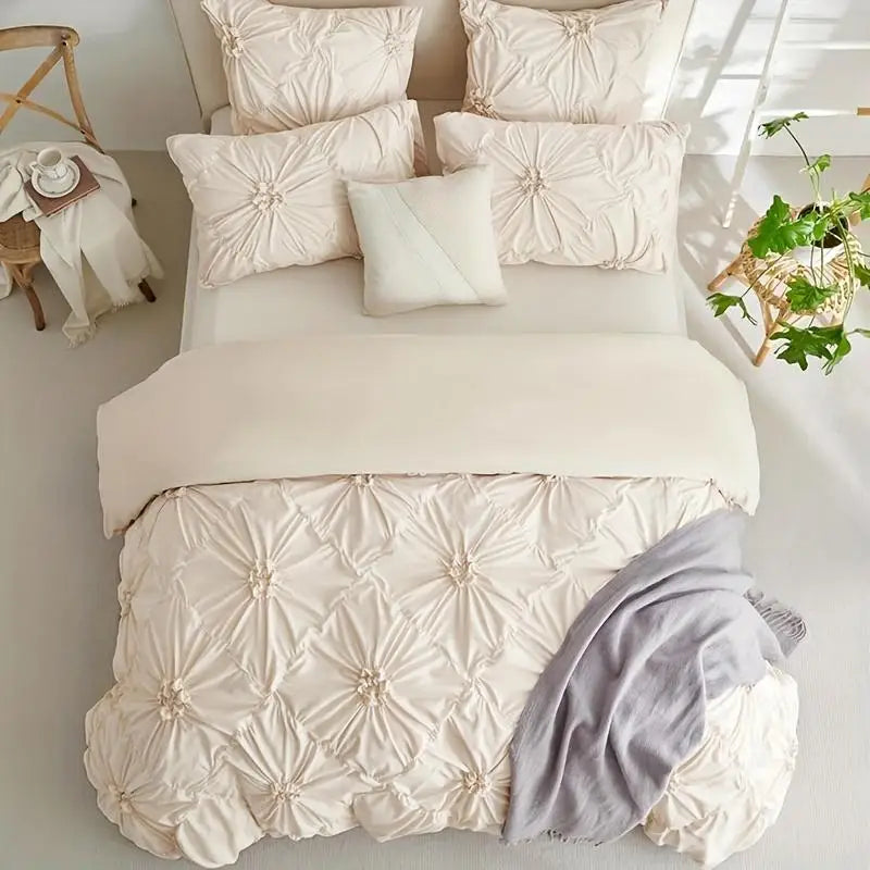 NONECN Bohemian Quilt Cover Set 3 Piece Duvet Cover and Pillowcases