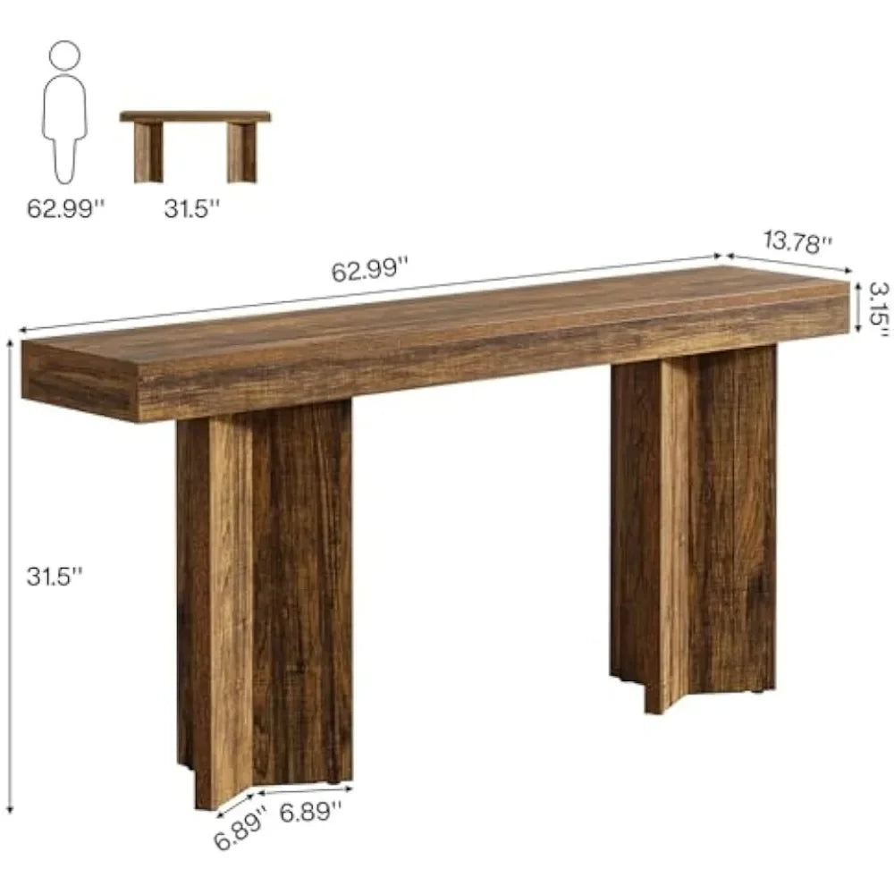 Farmhouse Console Table And Sofa Table For Entryway Living Room