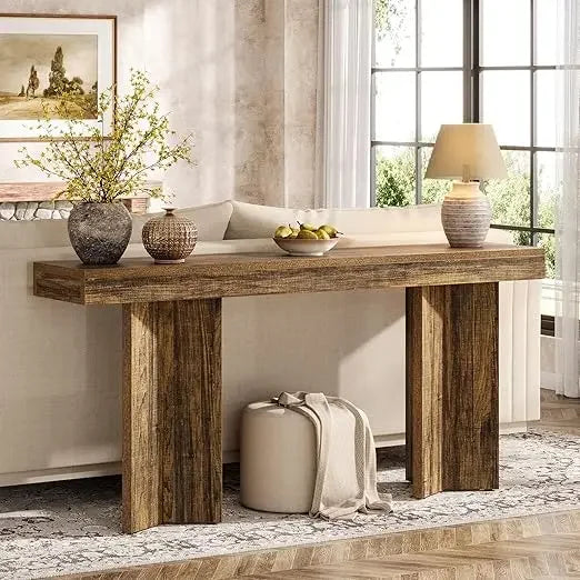Farmhouse Console Table And Sofa Table For Entryway Living Room