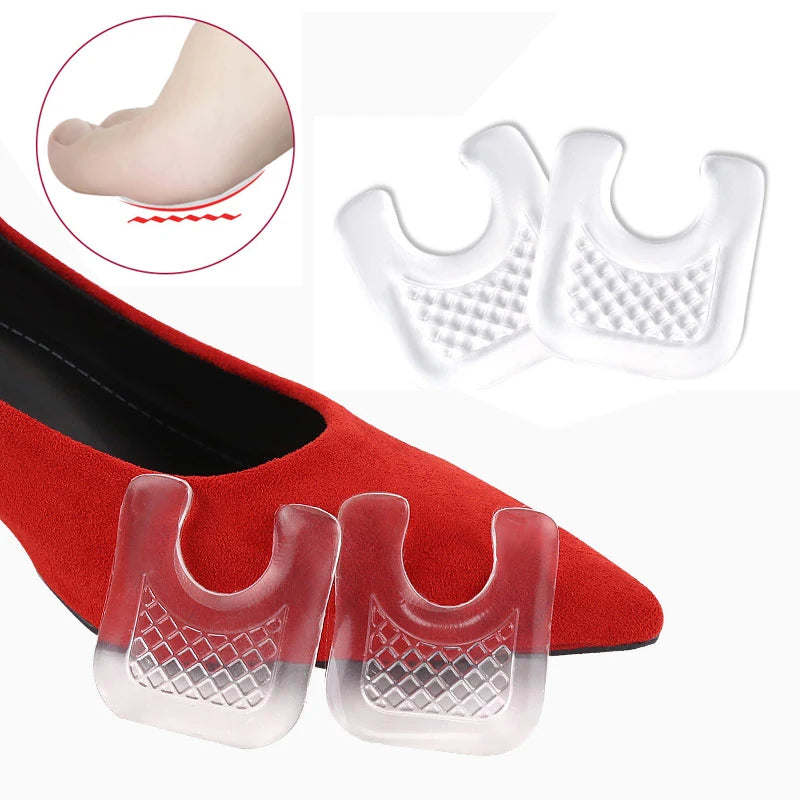 Pexmen 2/4Pcs Waterproof Toe Cushions U-Shaped Gel Callus Pads from Rubbing Reusable Foot Corn Sticker Calluses Protector