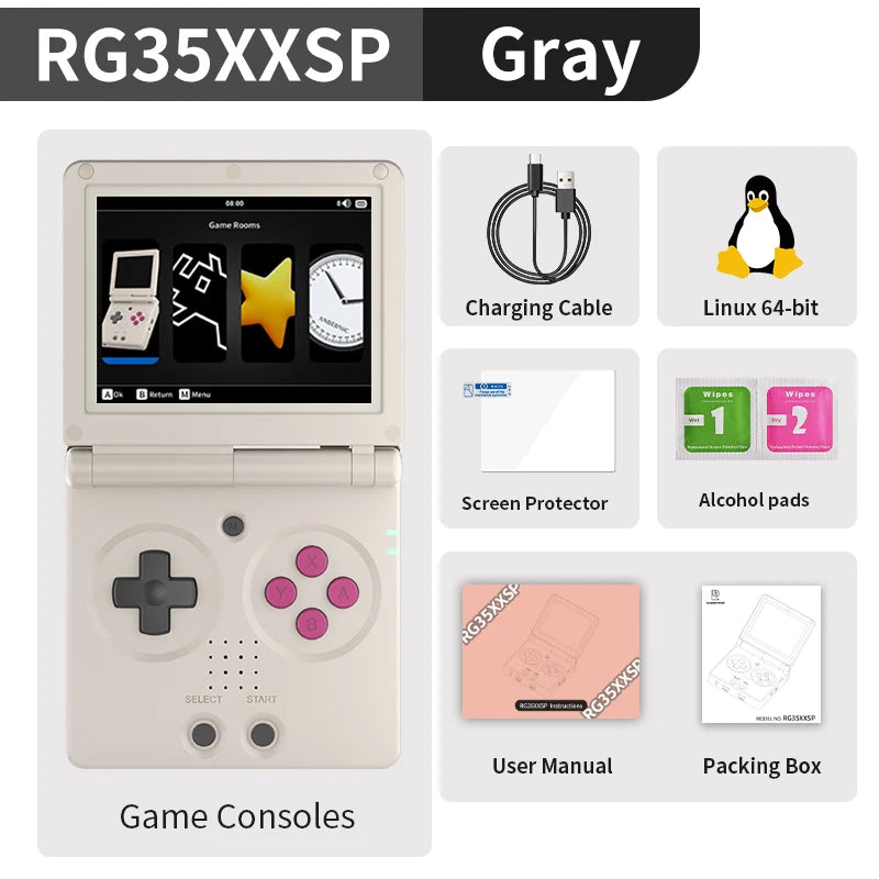 Anbernic RG35XXSP Flip Retro Handheld Console With WiFi Bluetooth HDMI TV Out