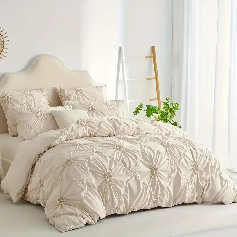 NONECN Bohemian Quilt Cover Set 3 Piece Duvet Cover and Pillowcases
