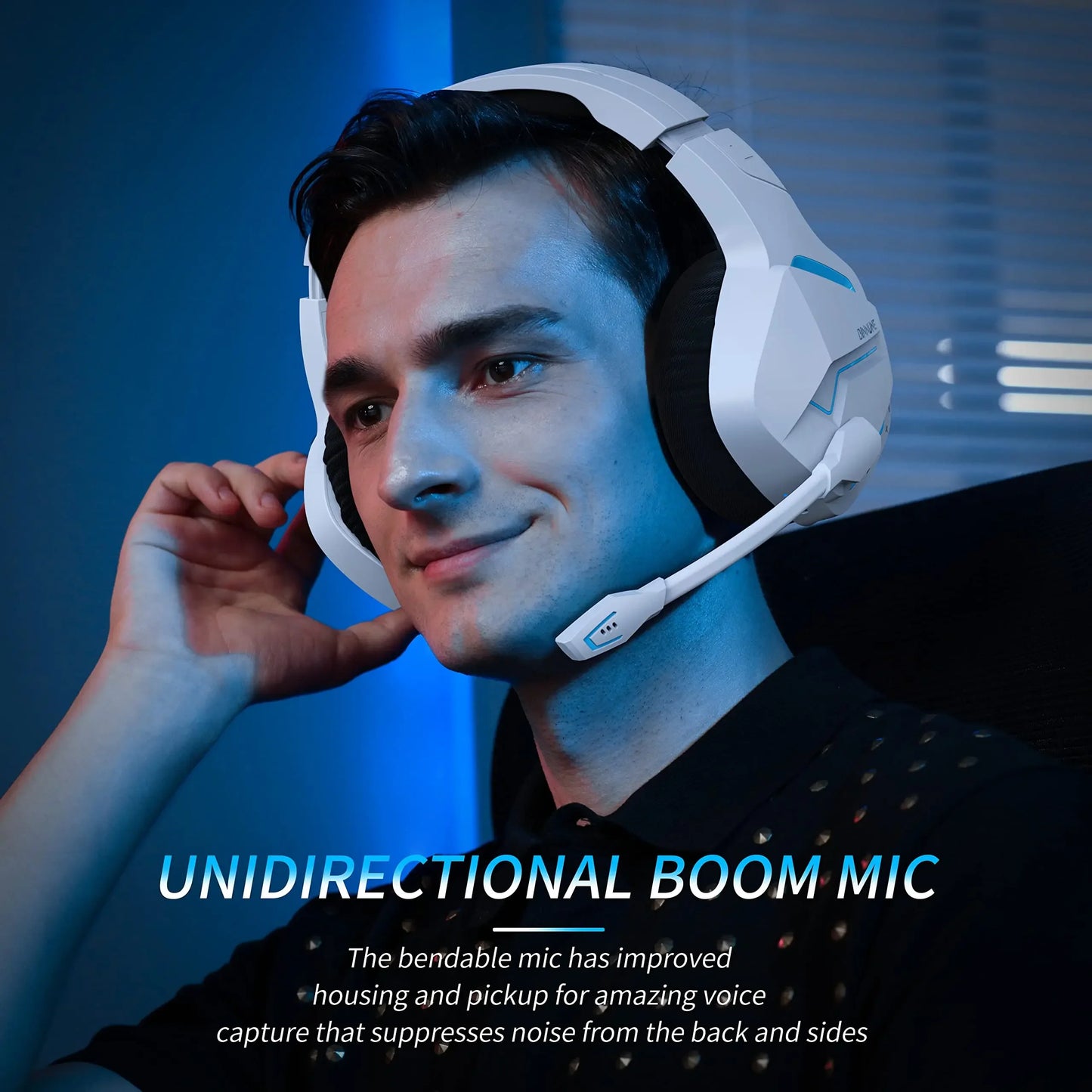BINNUNE BW01 Wireless Gaming Headset With Mic For PC PS4 PS5