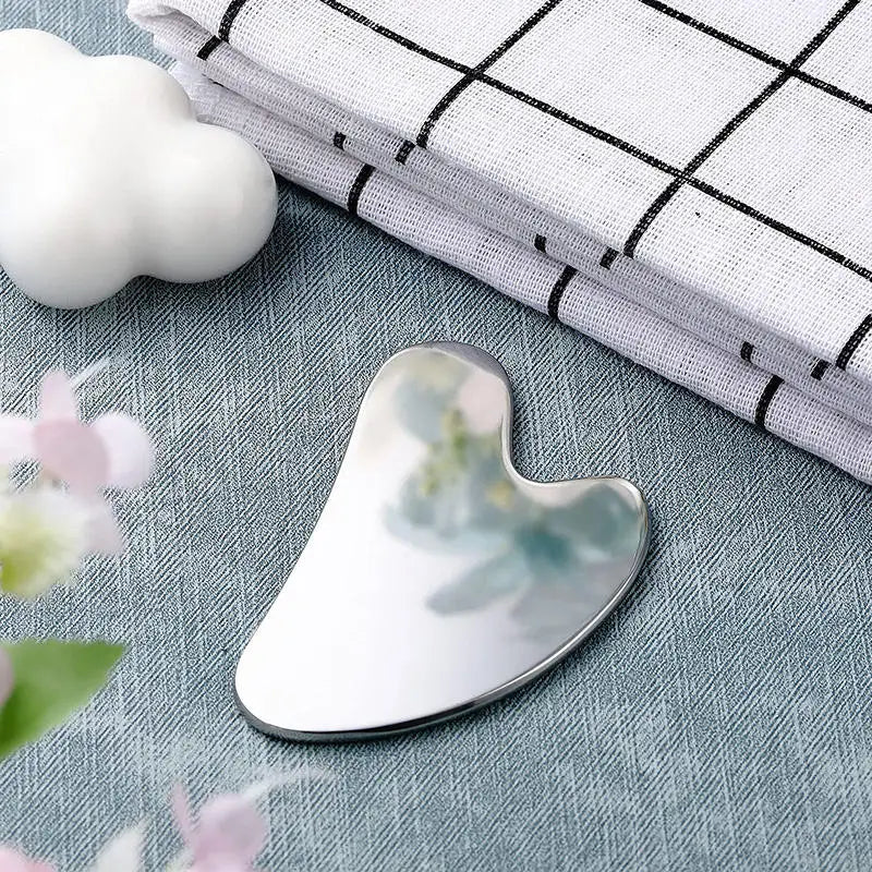 1Pcs Stainless Steel Gua Sha Scraper Massager For Face Neck Body Guasha Massage Tool Facial Skin Care Guasha Board Massager