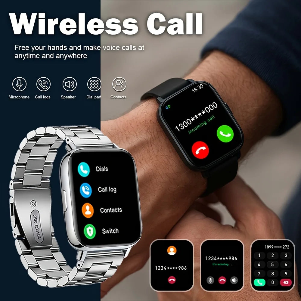 Odelettevcy Smart Watch For Men And Women Multi Function Tracker