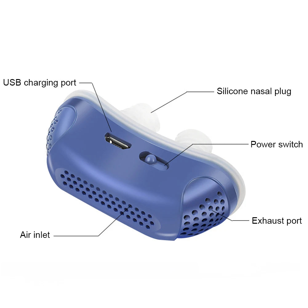 Silicone Electric Anti Snore Device Effective Snoring Prevention Anti Snoring Nasal Dilators Anti Snore Nose Clip for Men Women